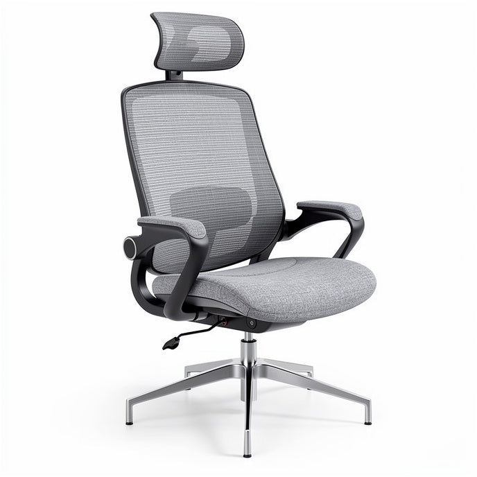 **Ergonomische bureaustoel met verstelbare rugleuning en hoofdsteun**